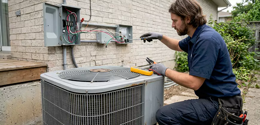 Exterior AC Unit Electrical Repair in Salinas